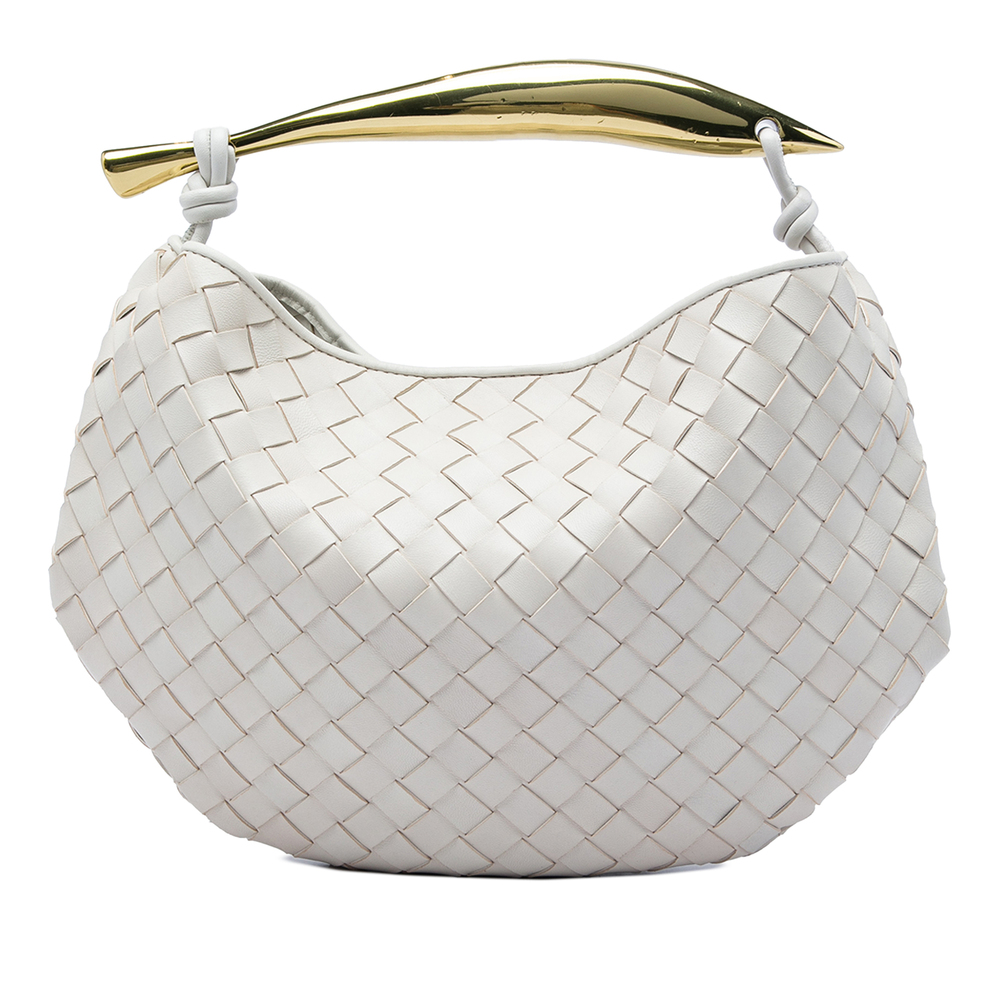 Pre-Loved Bottega Veneta Lambskin Intrecciato Sardine